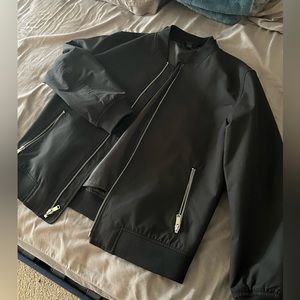 Alfani bomber style light jacket size M black